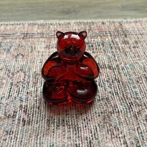 Baccarat Bouddhours Crystal Bear Incense Holder